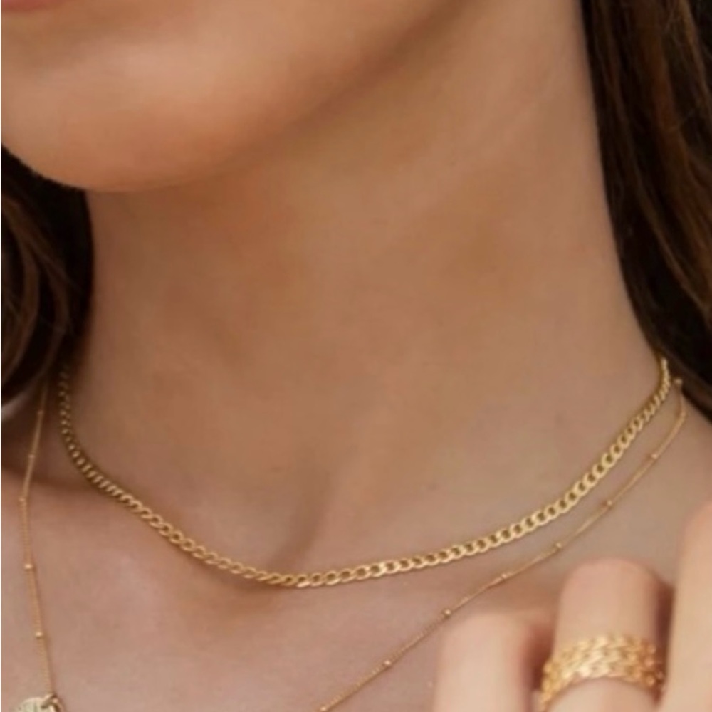 Paradigm Design 14K gold-filled curb chain necklace.  New!